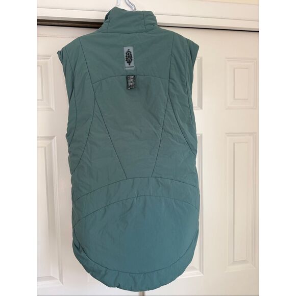 Free People Movement Slalom Reversible Fleece Vest - Midnight Jade - Picture 4 of 7